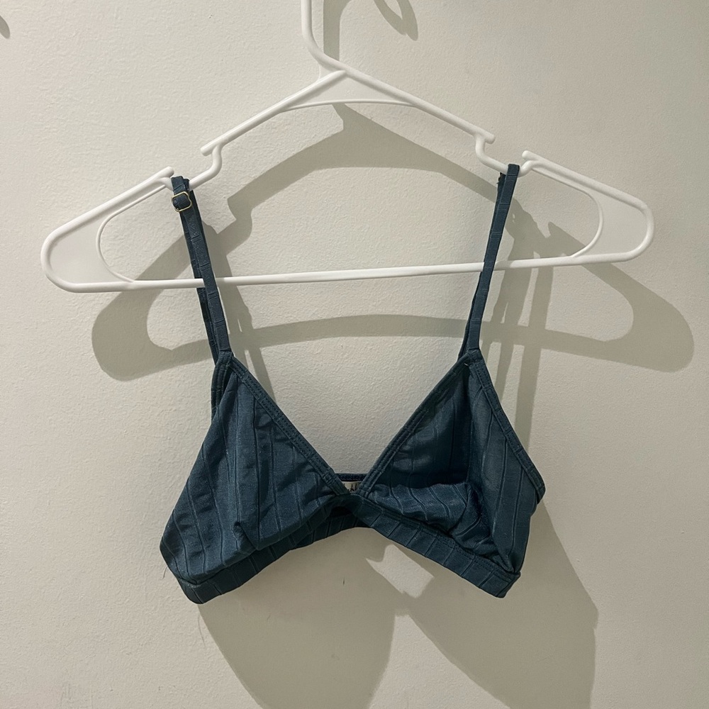 blue bralette top